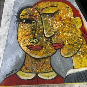 Oil paint signed Homero